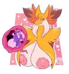 braixen, delphox, generation_6_pokemon, generation_9_pokemon, mahoxy