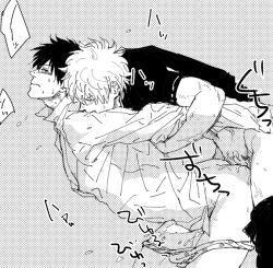gintoki_sakata, hijikata_toshiro, gintama, ken_dog, anal