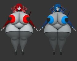 senthia, sentry_(team_fortress_2), team_fortress_2, rojo84, rojo_parasito