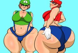 luigi, luigiette, mariette, mario, mario_(series)