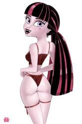 draculaura, monster_high, phonebooth38816, 1girls, ass