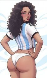 1girls, argentina, argentina_jersey, argentina_national_football_team, argentinian