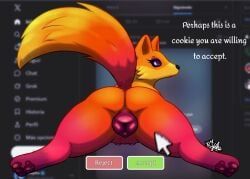 kit_(mozilla_firefox), mozilla, twitter, majika, animal_genitalia