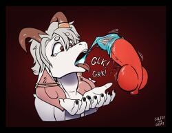 elliot_(espressothegoat), espressothegoat, after_oral, animal_genitalia, animal_penis