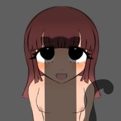 uxpik, 1girls, blush, boobs, brown_hair