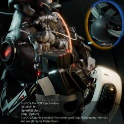 blade_wolf, glados, konami, metal_gear, metal_gear_rising
