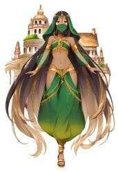oc, original_character, amber_eyes, bare_arms, bare_midriff