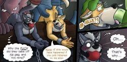 fox_mccloud, sharpclaw_(star_fox), wolf_o'donnell, nintendo, star_fox
