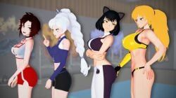 blake_belladonna, ruby_rose, team_rwby, weiss_schnee, yang_xiao_long