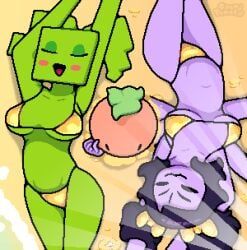annoying_dog_(undertale), mimi_(super_paper_mario), muffet, tomato_(okami_tomato), mario_(series)