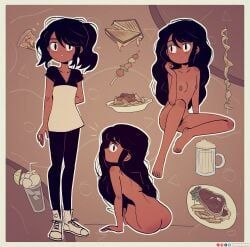 hazel_(seconds), seconds_(comic), kt-draws, 1girl, alcohol
