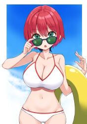 amate_yuzuriha, gundam, gundam_gquuuuuux, adjusting_eyewear, ass_visible_through_thighs
