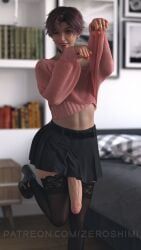 zeroshimi, 1boy, 1femboy, 1male, belt