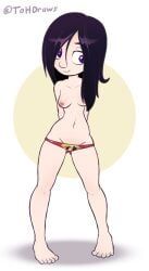 violet_parr, the_incredibles, the_other_half, 1girl, arms_behind_back
