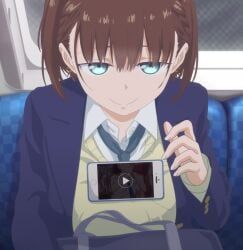 ai-chan_(tawawa), getsuyoubi_no_tawawa, 1girls, big_breasts, blackmail