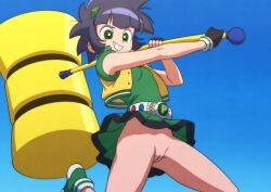 buttercup_(powerpuff_girls), powerpuff_girls, powerpuff_girls_z, tanquito, giant_hammer