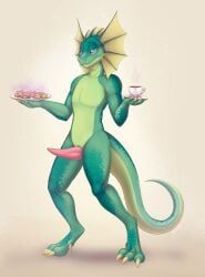 yumiix, agamid, anthro, baked_goods, beverage