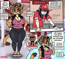 lorepaw, anthro, blush, breasts, female