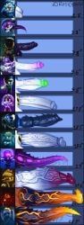 cyn_(murder_drones), cyntessa_(murder_drones), eldritch_disassembly_drone, eldritch_j_(murder_drones), j_(murder_drones)