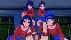 cappie_(miside), cool_mita_(miside), crazy_mita_(miside), kind_mita, kind_mita_(miside)