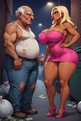 ass, athletic, athletic_female, big_breasts, bimbo