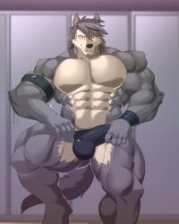 kouya_(morenatsu), morenatsu, reclamon, abs, anthro