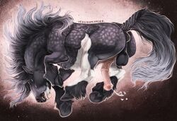 tarogar, venlightchaser, abstract_background, animal_genitalia, animal_penis