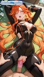mavuika_(genshin_impact), genshin_impact, patreon, skypassion, 1boy