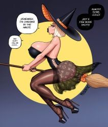 courtney_(fellatrix), halloween, fellatrix, 1girls, big_breasts