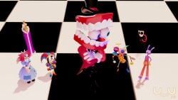 caine_(the_amazing_digital_circus), evil_pomni_(the_amazing_digital_circus), jax_(the_amazing_digital_circus), kinger_(the_amazing_digital_circus), pomni_(the_amazing_digital_circus)
