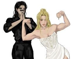 choso_kamo, yuki_tsukumo, jujutsu_kaisen, 1boy, 1girl