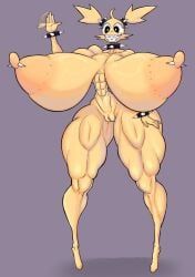 shrumblegumble, 1girls, areolae, ass, big_areola