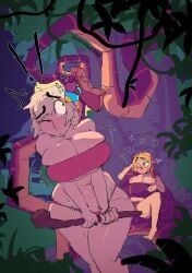 falin_touden, kaa, marcille_donato, dungeon_meshi, the_jungle_book