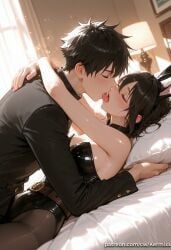 avywenna_(arknights:_endfield), arknights:_endfield, kermixx, 1boy, 1girl