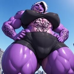oc, abs, crocodilian, female, giantess