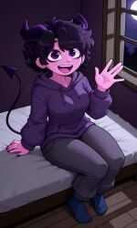 jellybean_(mcyt), jellybean_(youtube), 1girls, 5_fingers, bedroom_background
