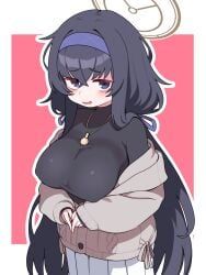 kozeki_ui, ui_(blue_archive), blue_archive, lk149, alternate_breast_size