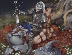 malenia_blade_of_miquella, ranni_the_witch, raven_(dc), starfire, tarnished