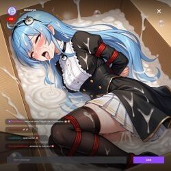 aruzeya, indie_virtual_youtuber, 1girls, ahoge, amber_eyes