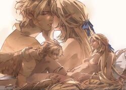 nicole_reeyn_(genshin_impact), varka_(genshin_impact), genshin_impact, about_to_have_sex, blonde_hair