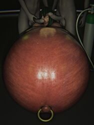 tsuyu_asui, boku_no_hero_academia, cghonk, belly_button_piercing, belly_expansion