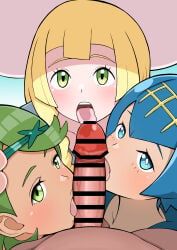 lana_(pokemon), lillie_(pokemon), mallow_(pokemon), mao_(pokemon), suiren_(pokemon)