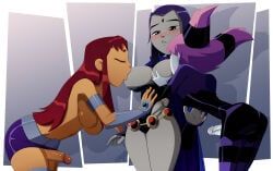 jinx_(dc), raven_(dc), starfire, dc, dc_comics