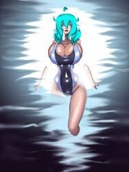 cyana_(t-rex_m), shark_week, kayserend, 1female, 1girls
