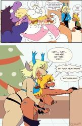 asgore_dreemurr, carol_holiday, noelle_holiday, susie_(deltarune), deltarune