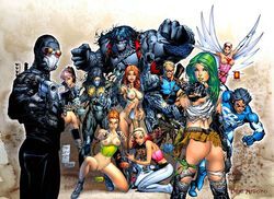 aphrodite_ix, jackie_estacado, jun_the_swan, lara_croft, lara_croft_(classic)