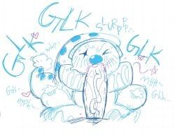 pierre_(look_outside), look_outside, <3, blush, clown