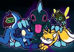 dark_gaia_minion, nightmare_(sonic), tails_the_fox, ulti_(ultilix), sega