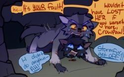 crowfeather_(warriors), stormfur_(warriors), warriors_(book_series), warriors_(cats), freckledcoat