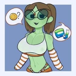 doctor_princess, adventure_time, penismaster48, 1girls, areolae